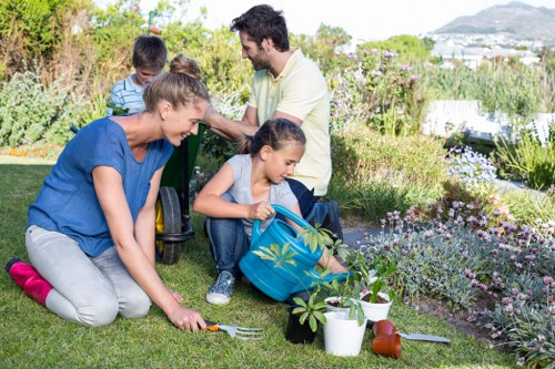 Charitable reuse of landscaping materials and equipment