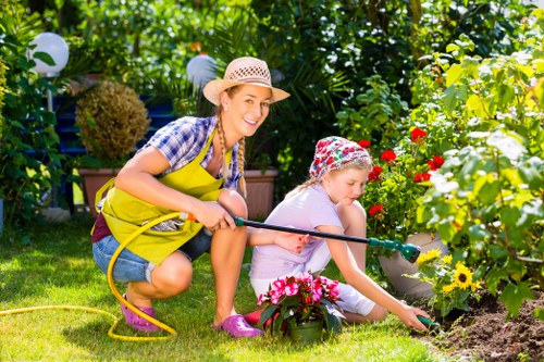 Encrypted online payment protection for landscaping services